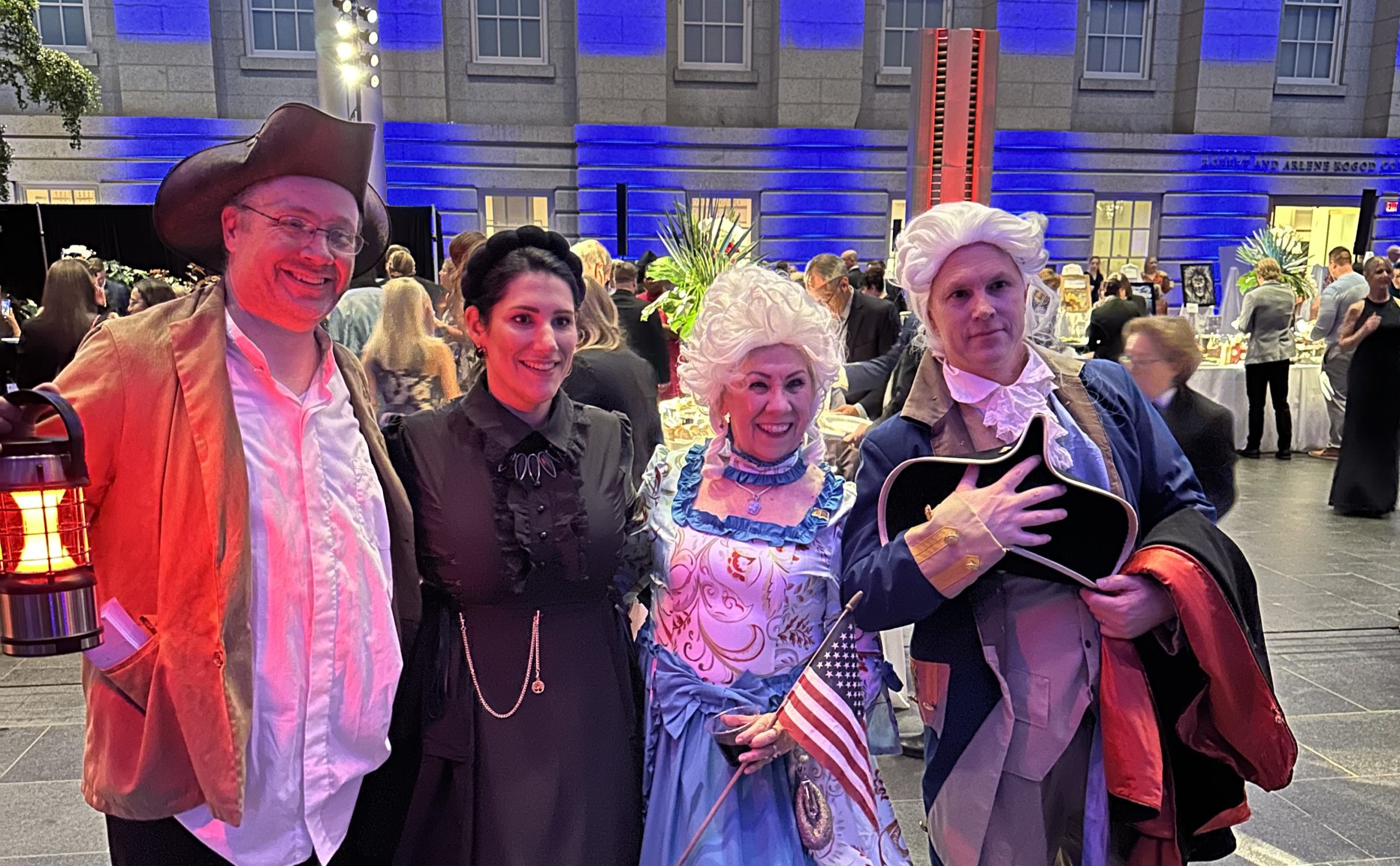 hand & stone employees in costumes at washington D.C. annual conference